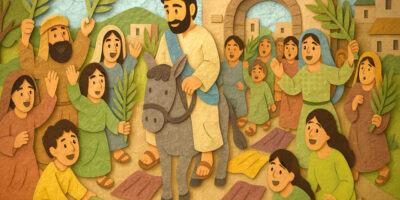 บทเรียน :  ประชาชนต้อนรับพระเยซู